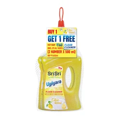 Ujjiyara Floor Cleaner Citric Lemon - Long Lasting Freshness, 500ml (Buy 1 Get 1)