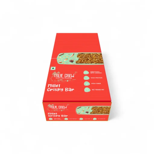 True Millets TRUE CREW – Millet Crispy Bar, 25 g Each (Pack of 10) - Prakritik ...